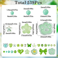 Opaque Transparent Acrylic Beads Kits&nbsp;MACR-SP0001-48A