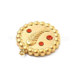 304 Stainless Steel Rhinestone Pendants&nbsp;STAS-L283-52G