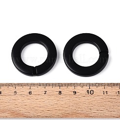 Opaque Spray Painted Acrylic Linking Rings&nbsp;OACR-S021-73A-C01