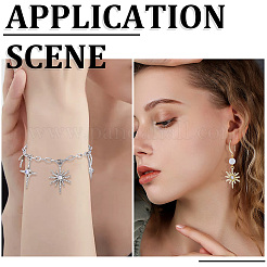 60Pcs 6 Styles Alloy & Resin Pendants&nbsp;FIND-SC0023-72