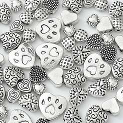 80Pcs 8 Styles Tibetan Style Alloy Beads&nbsp;TIBEP-CJ0003-16
