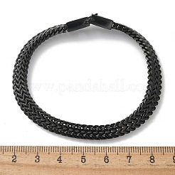 304 Stainless Steel Wheat Chain Bracelets for Women Men&nbsp;STAS-N117-02EB