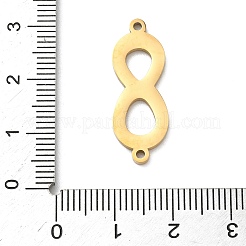 304 Stainless Steel Connector Charms&nbsp;STAS-F328-01G
