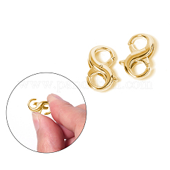Brass Double Opening Lobster Claw Clasps&nbsp;KK-CJC0006-01LG