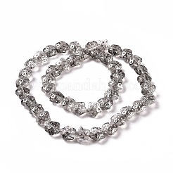 Transparent Electroplate Glass Beads Strands&nbsp;GLAA-C025-01