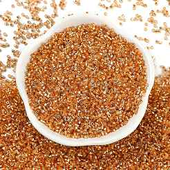 Baking Paint Silver Lined Glass Seed Beads&nbsp;SEED-H003-09A