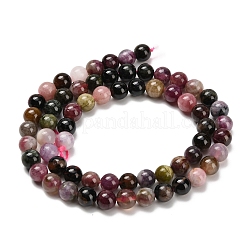 Natural Multicolor Tourmaline Beads&nbsp;G-C259-B05-6mm