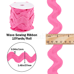 10 Yards Polyester Wavy Fringe Trim Ribbon&nbsp;OCOR-GF0003-27D