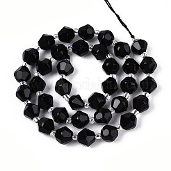 Natural Black Onyx(Dyed & Heated) Beads Strands&nbsp;G-T144-23A-04