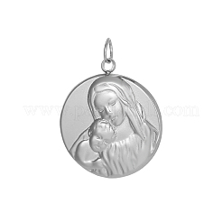 304 Stainless Steel Pendants&nbsp;LS-STAS-OY005-42P-01
