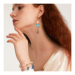 Printed Alloy Enamel Pendants&nbsp;PALLOY-PH0013-29