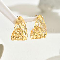 Alloy Hollow Heart Stud Earrings&nbsp;JT6434