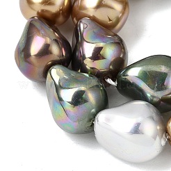 Electroplate Opaque Glass Imitation Pearl Beads Strands&nbsp;EGLA-C011-01