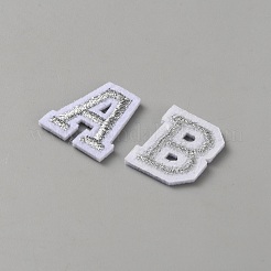 26Pcs Letter A~Z Embroidery Thread on Patches&nbsp;PATC-WH0008-229D