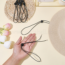 10Pcs Rubber & Iron Hat Flexible Removable Chin Cord&nbsp;FIND-CP0003-59B