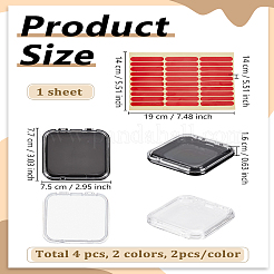 Transparent Plastic Nail Art Tool Box&nbsp;MRMJ-LP0002-33A-02