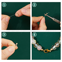 Brass Cord Ends&nbsp;KK-WH0816-055G