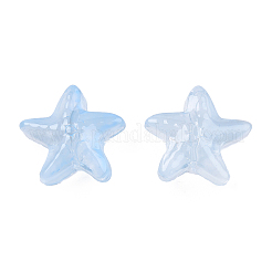 Transparent Spray Painted Glass Beads&nbsp;X-GLAA-N035-027-C02