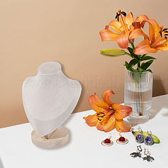 Bust Shaped Beech Covered with Velvet Necklace Display Stands&nbsp;NDIS-WH20010-02A