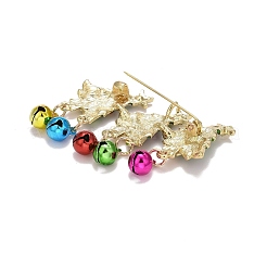 Christmas Tree with Bell Enamel Pin with Rhinestone&nbsp;LS-JEWB-A004-27G