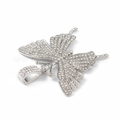 Alloy Rhinestone European Dangle Charms&nbsp;PALLOY-M206-08P