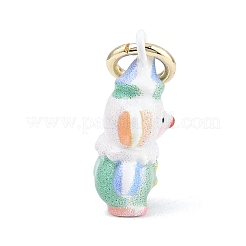 Amusement Park Brass Enamel Pendants&nbsp;KK-CBA7736-01C