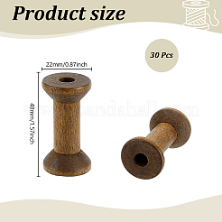30Pcs Wooden Bobbins&nbsp;SENE-UN0001-02C