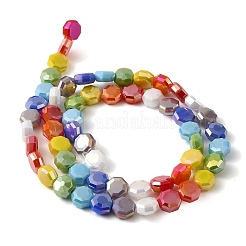 Electroplated Glass Beads Strands&nbsp;EGLA-A048-01A