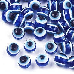 Evil Eye Resin Beads&nbsp;RESI-R140-8mm-01