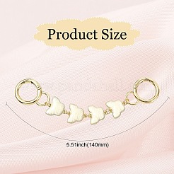 Butterfly Alloy Enamel Purse Strap Extenders&nbsp;AJEW-CJ00004