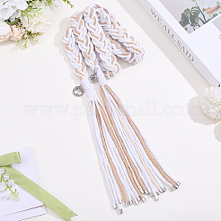 Cotton Cord Composite Board Wrist Corsages for Wedding&nbsp;HJEW-ME00157