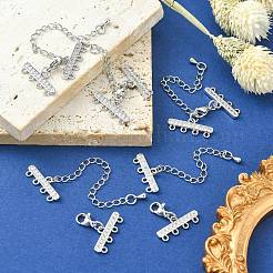 Brass Micro Pave Cubic Zirconia Chain Extender&nbsp;ZIRC-Q022-031P-NR