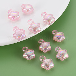 Transparent Crackle Acrylic Pendants&nbsp;MACR-S373-63-L05