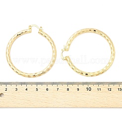 Brass Hoop Earrings&nbsp;EJEW-B117-06E-G
