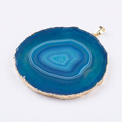 Natural Agate Big Pendants&nbsp;G-P305-E05-G