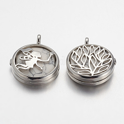 Synthetic Howlite Pendants&nbsp;G-G910-D05