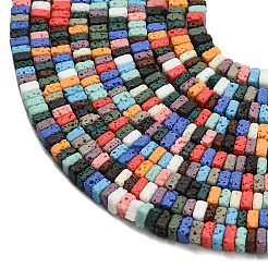 Synthetic Lava Rock Beads Strands&nbsp;G-A317-D01-01
