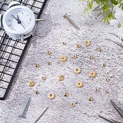 24Pcs 3 Styles Brass Clock Nut&nbsp;KK-BC0015-75