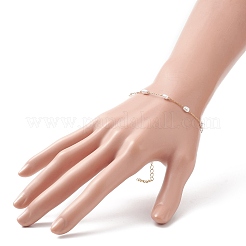Glass Pearl Link Chain Bracelet&nbsp;BJEW-JB09238
