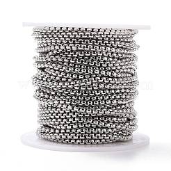 Tarnish Resistant 304 Stainless Steel Box Chains&nbsp;CHS-L017-07B