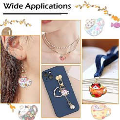 24Pcs 12 Colors Alloy Enamel Pendants&nbsp;FIND-CJ0003-87