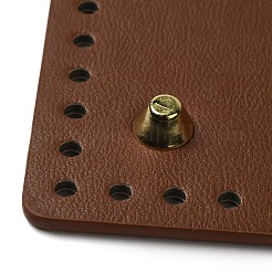 PU Leather Sqaque Long Bottom for Knitting Bag&nbsp;DIY-K079-02A