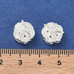 Brass Micro Pave Cubic Zirconia Pendants&nbsp;KK-B172-14S-03
