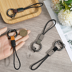 4Pcs 4 Colors Leather Keychain&nbsp;KEYC-GF0001-13
