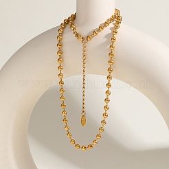 3MM 304 Stainless Steel Ball Chain Necklaces&nbsp;NJEW-D322-02G