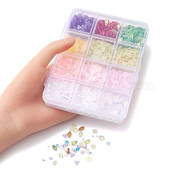 62G 12 Style Plastic Sequin Beads&nbsp;PVC-YW0001-01