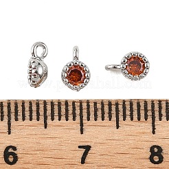 SHEGRACE Brass Pave Cubic Zirconia Charms&nbsp;XGRQ5K528-832P-C