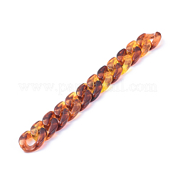 Handmade Acrylic Curb Chains/Twisted Chains&nbsp;X-AJEW-JB00530-05