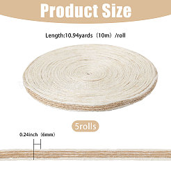 5 Rolls Flat Jute Twine&nbsp;OCOR-PH0036-43A