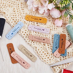45Pcs 9 Colors PU Leather Label Tags&nbsp;DIY-GF0008-52